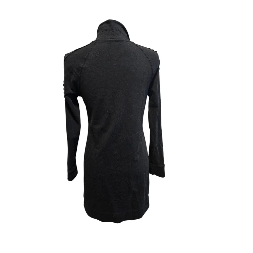 Lily pulitzer black quarter zip dress with sleeve detailing, size small - Picture 2 of 6